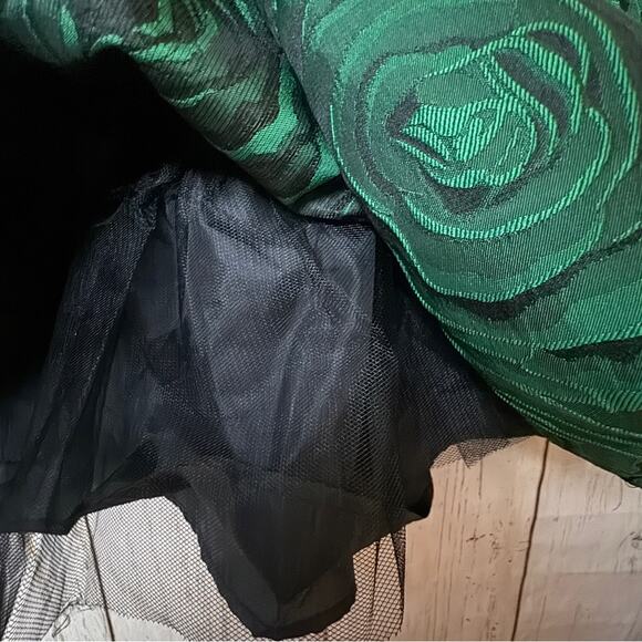 Blueberi Boulevard Girl’s  Black and Green Holiday Festive Dress Sz 6X NWT - Picture 4 of 11